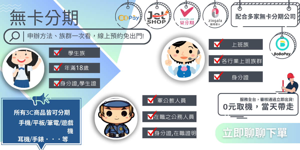 手機無卡分期｜無卡分期｜微笑通信