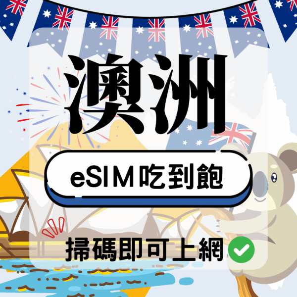 澳洲-eSIM(5G/4G高速)
