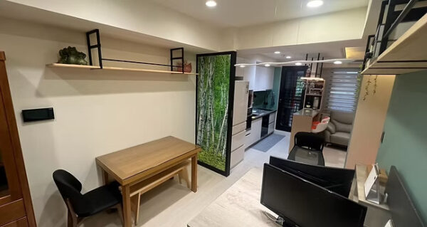 桃園市輕工業風個人小坪數工作室     蔡依昕設計含工作區及休憩區