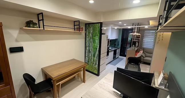 桃園市輕工業風個人小坪數工作室     蔡依昕設計含工作區及休憩區